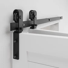 36 Inch Bi-Folding Sliding Barn Door Hardware Track Kit Fit Double 16 Doors