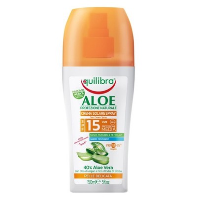 Equilibra Solar 150 Ml. Fp15 Spray Aloe