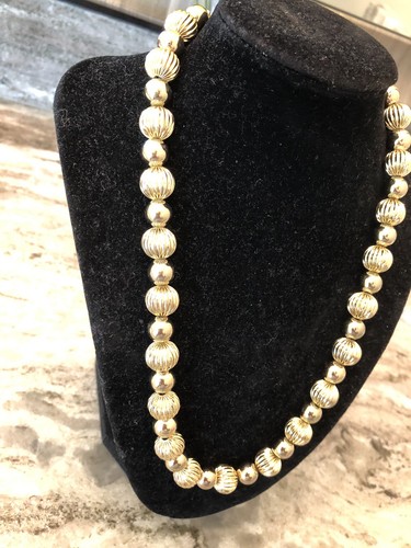Collana J Crew Ornamento Perline Tono Oro 18" - Foto 2 di 8