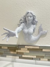 Mermaid Reaching Hand 9x9x7 Wall Mount Hangin...