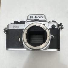 Nikon FE2 35mm SLR Film Camera Body Only Silver/Chrome