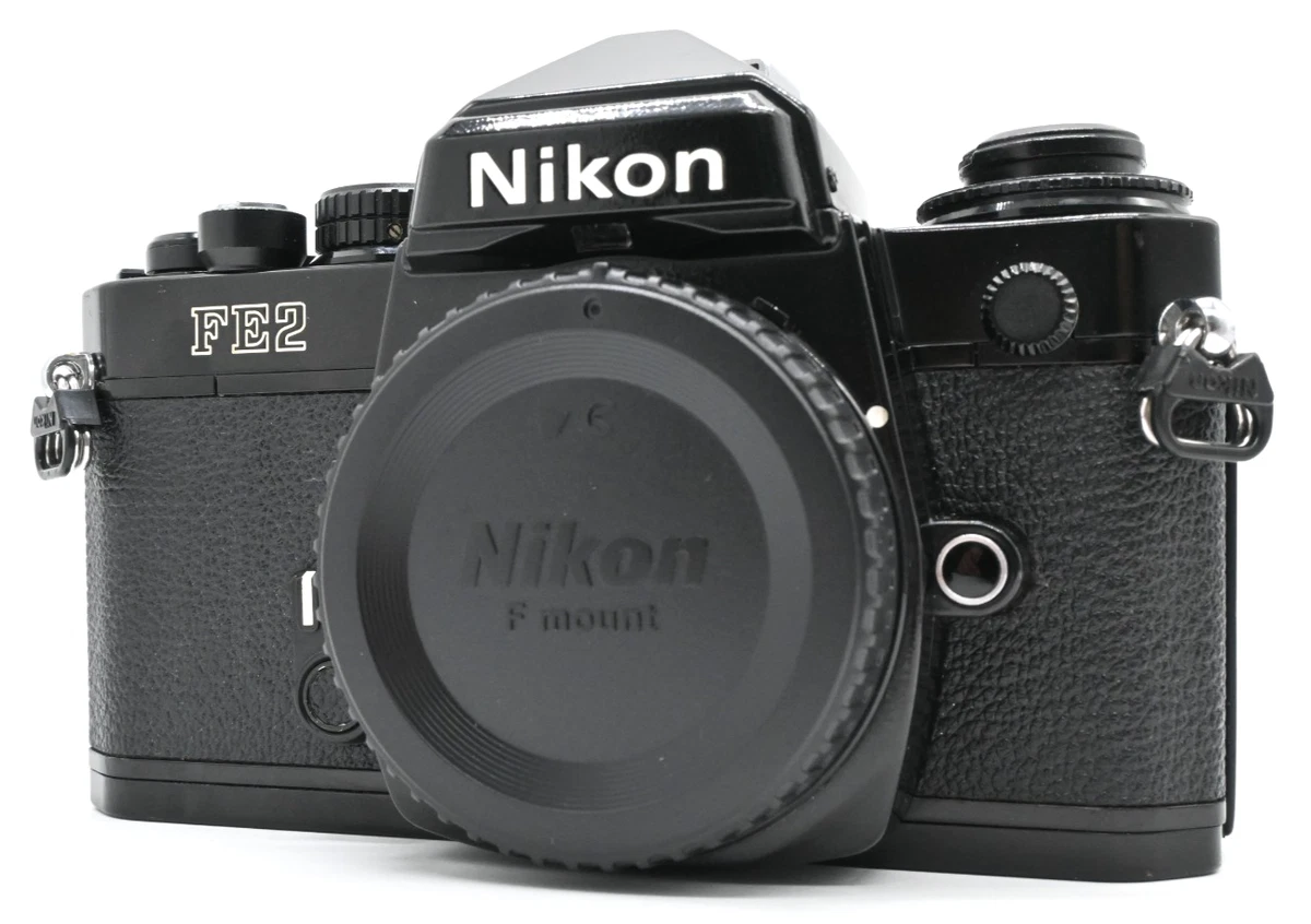 SERVICED* Nikon FE Body Chrome Classic 35mm Camera 2 NEW LIGHT SEALS