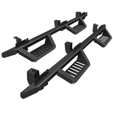 Black Powder Coated Side Steps 07-18 For For Jeep Wrangler JK 4-Door