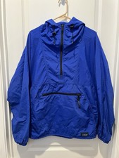 VTG LL Bean Pullover Jacket Mens Medium Thinsulate Hooded Windbreaker Anorak