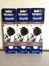Oral-B Charcoal Replacement Brush Heads - 3 Pack Total of 6 Heads