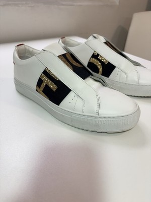 HUGO von HUGO BOSS Sneaker Damen, Leder weiss, Gr. 40, 1 x getragen
