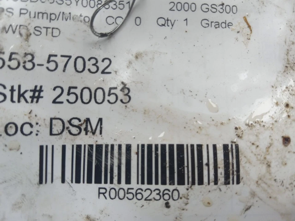 98 99 00 01 02 03 04 05 LEXUS GS300 POWER STEERING PUMP - Image 4 of 4