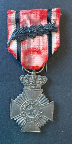 Belgium - Superb medal military decoration 2nd cl. Leopold III - Bravery