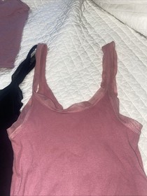 Lot Of 7 Victoria&rsquo;s Secret Lounge Sleep Tanks Camis XS S Black Pink White Ribbed