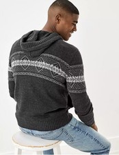 NWT American Eagle AE Softest Sweater Hoodie Charcoal Pullover Men  s Sz L Large