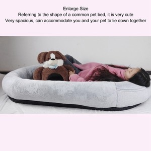 Large Human Dog Bed Removable Washable Cover Soft Prevent Slip People Pet Bed