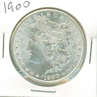 Blast WHITE 1900 Morgan dollar - super frosty coin, check out!