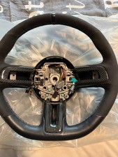 2015-2017 Ford Mustang Shelby Gt350 Steering Wheel Suede Alcantara Black Oem