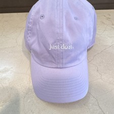 Nike Club Cap Purple Solid Adjustable Baseball Cap M/L 