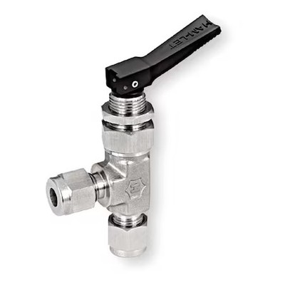 Ham-Let H-1200-Ss-L-1/4-A 1/4'' Compr Stainless Steel Ball Valve Angle