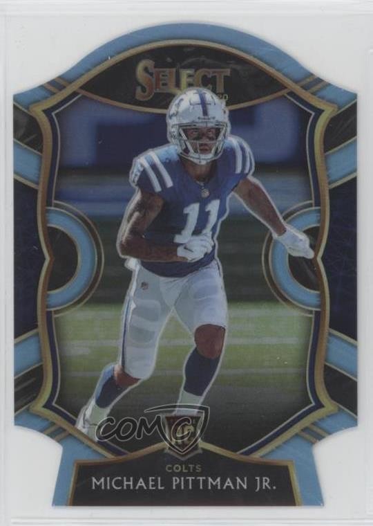 2020 Select Concourse Light Blue Prizm Die-Cut Michael Pittman Jr Rookie RC 00pr