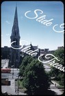 New Zealand Christchurch Church Bus 35mm Slide 1950s Red Border Kodachrome — photo 1