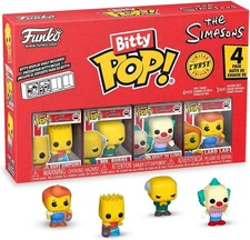 The Simpsons Bart Simpson Funko Bitty Pop! Mini-Figure 4-Pack Lard Lad Chase