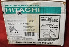 Hitachi 12343 1-1/4" Collated Nails with 1" Caps  3 1/2 Boxes
