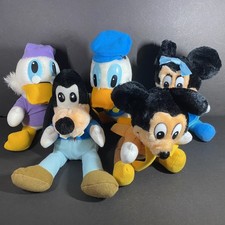 Vintage Disney 1984 Mickey's Christmas Carol Complete Set of 5 Plush Goofy