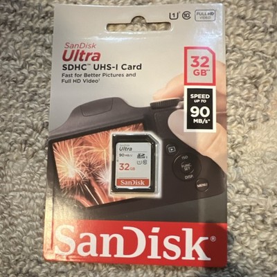SanDisk Ultra SDHC UHS-I 32GB High Speed Class 10 Full HD Video Card