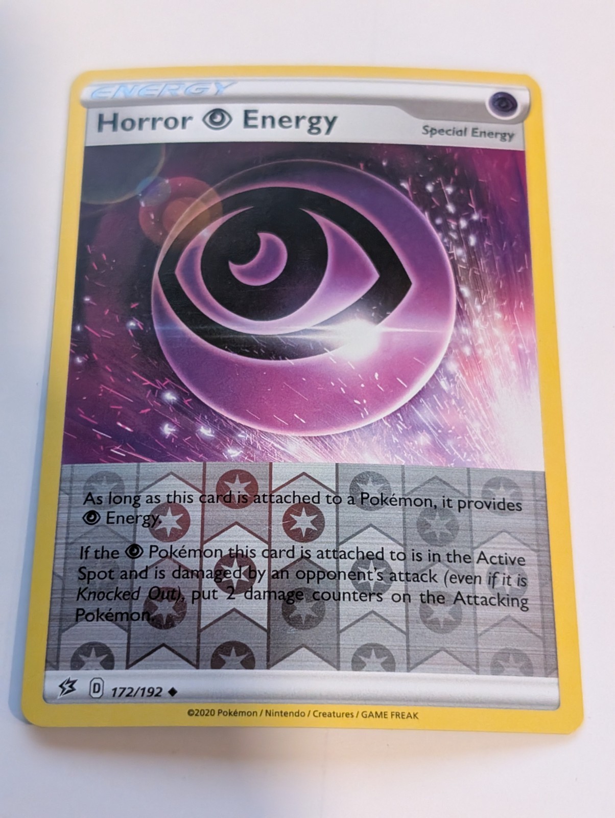 Horror Psychic Energy 172/192 - Rebel Clash Pokemon Reverse Holo Foil Nice!