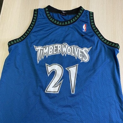 【NIKE】Garnett #21 Timberwolves ユニフォームL Vintage Nike Minnesota Timberwolves Kevin Garnett #21 Mens