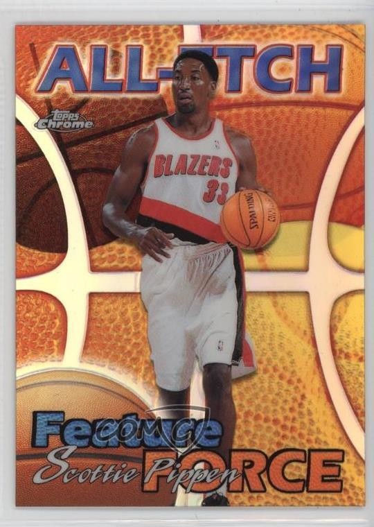 1999-00 Topps Chrome All-Etch Refractor Scottie Pippen #AE2 HOF 7y2