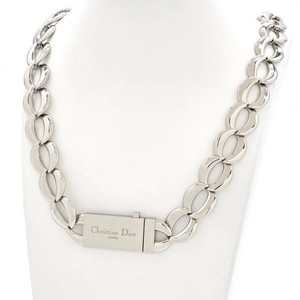 Christian DIOR Box Logo Chain Link Necklace 67cm (2638in) Long (length: 67cm