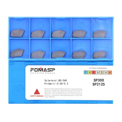 GTN-3 SP300 CNC Grooving Carbide Inserts Steel Fit for SPB326 Lathe Grooving ...
