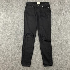 Paige Verdugo Ultra Skinny Jeans Womens 26 Black Mid Rise Stretch Denim USA Made