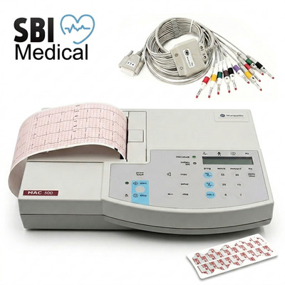 GE MAC 500 EKG 12-Leads Resting EKG ECG machine - 1 Year Warranty -