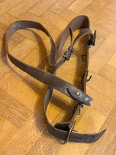 Regio Esercito-Cinturone da Ufficiale in cuoio  marrone con spallaccio I-IIGM