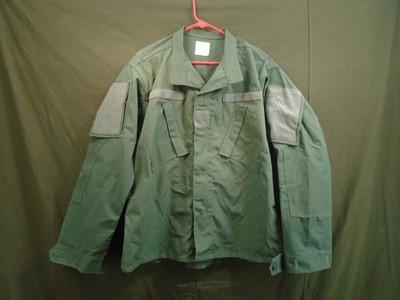 US Military Army Combat Uniform Coat Shirt OPFOR OD Green Large Short ...