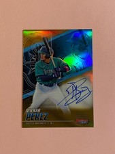 Milkar Perez 2021 Bowman’s Best Gold Refractor Auto Autograph /50