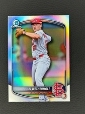 2025 JJ WETHRHOLT TOPPS BOWMAN DRAFT PROSPECT REFRACTOR #BDC-145 STL CARDINALS