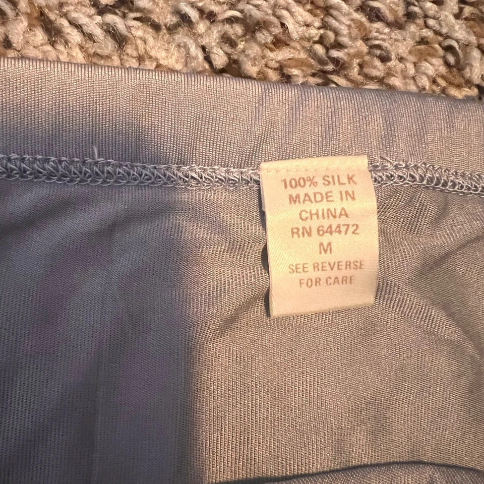 Ropa interior de seda para mujer Bragas Calzoncillos Lencería Lujo Cómoda Gris Mediana Foto 2 de 3