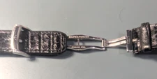 Baume & Mercier  Genuine  Deployment Clasp with Buckle & Croc Band. 16mm NICE
