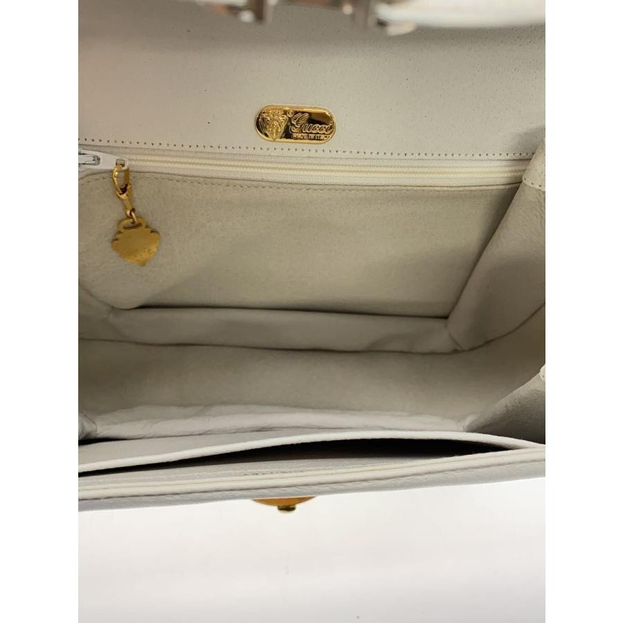 Gucci Handbag White Solid Authentic - image 6