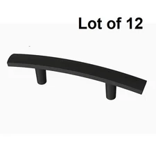 Lot of 12 Brainerd 2-1/2'' Caroline Arch Drawer Pull Black P37031W-FB-C