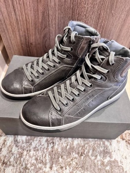Men Nero Giardini Boots Grey Leather 39