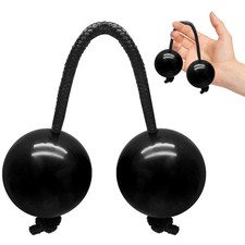 Jersvimc 2 Pair Aslatua Shakers Kashaka Shaker Instrument, African Black