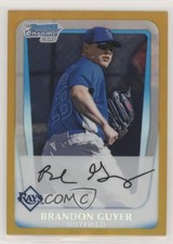 2011 Bowman Chrome Prospects Gold Refractor 9/50 Brandon Guyer #BCP45 4xw