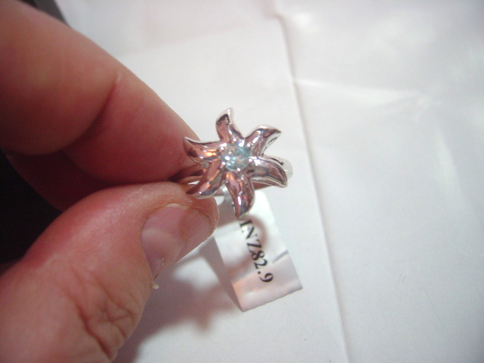 Solid Silver chunky large Ring-RARE SUPERB natura… - image 3