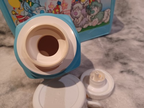 Seltene Farbe Vintage 1986 Disney Fluppy Hunde Brotdose und Thermoskanne von Aladdin - Bild 11 von 11