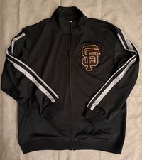 San Francisco Giants Size XL Black Jacket Full Zip Warm-Up Style Dynasty MLB Fan