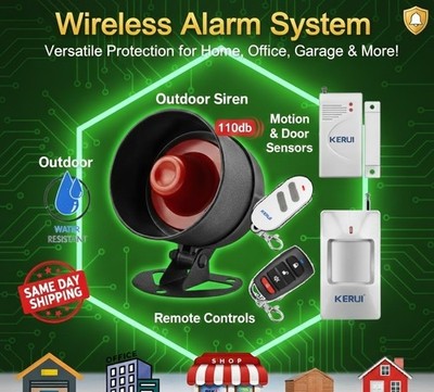 Home-Garage-Shed Wireless Live Mobile Alarm Sicherheitssystem Bewegungs-Türsensor