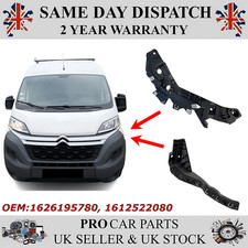 2X FRONT BUMPER BRACKET HOLDER SMALL AND LARGE LEFT FOR  PEUGEOT BOXER 2014 On