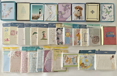 AMERICAN GREETINGS BABY BRIDAL SHOWER INVITATIONS THANK YOU BLANK PACKAGED CARDS