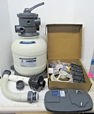 AQUASTRONG Sand Filter Pump for Above Ground Pool with Timer & Accessories